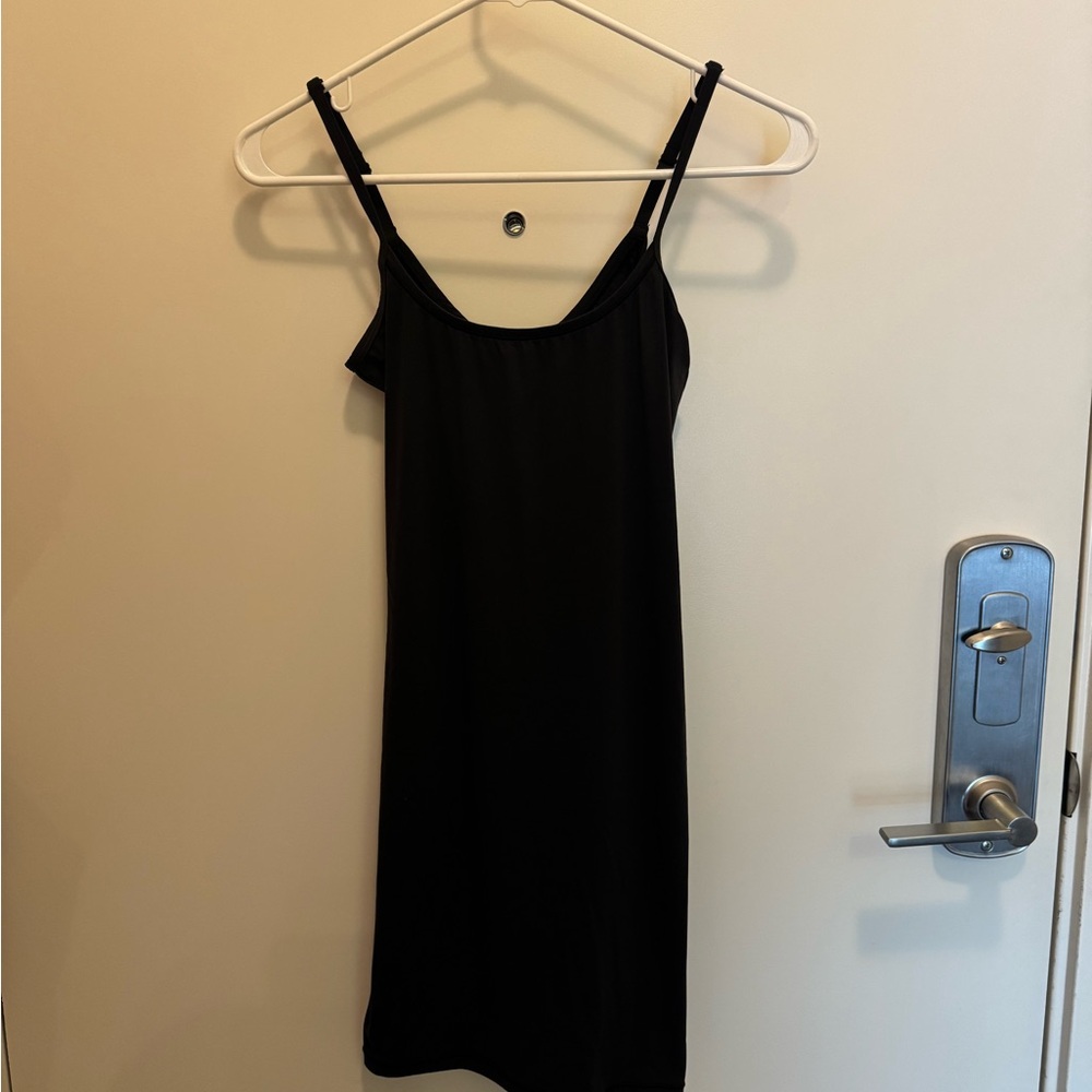SKIMS Black Slip Dress